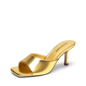 DREAM PAIRS Women   s Kitten Heel Square Toe Sandals