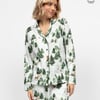 Fern Womens Alpine Print Pyjama Top - 8