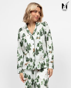 Fern Womens Alpine Print Pyjama Top - 28