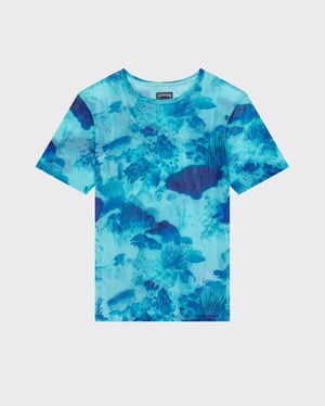 Vilebrequin - Women Tulle T-shirt Coral Reef - Tee Shirt - Lillie - Blue - Size L