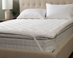 QE Home PureRest Wool Mattress Pad, Queen
