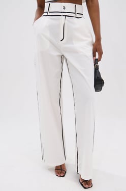 AKIRA Blank Space High Waist Palazzo Pants | Black | Size XL