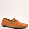 Azzurro Tan Suede Loafers