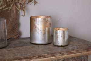 nkuku Kunjari Tealight Holders | Candles Holders & Lanterns | Small | Rustic Gold