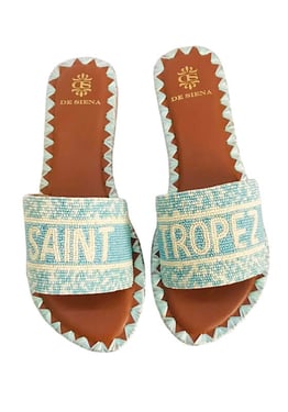St Tropez Sandals Sky Blue - UK 7 EU 40