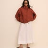 Rust Funnel Neck Melza Jacket