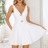 Sparkle Spectacle Mini Dress White