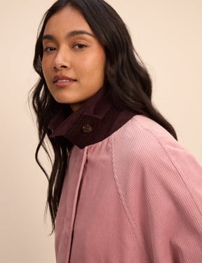 Pink Cord Freddie Barn Coat