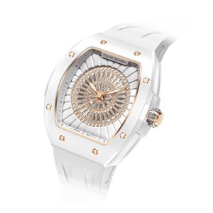 Tsar Bomba Women's Quartz Watch | White | 35mm | Sapphire Crystal | Swiss Movement | 5ATM Water-Resistant | High End Watch for Women | TB8220L