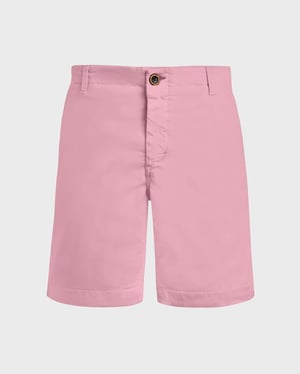 Vilebrequin - Men Tencel Bermuda Shorts Solid - Bermuda - Ponche - Pink - Size 34