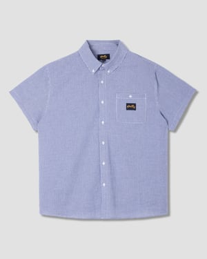 Flannel Shirt (Blue Gingham) - XXL