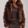 AKIRA Good Karma Faux Fur | Brown | Size Medium