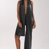 AKIRA Vally PU Scarf Pants | Black