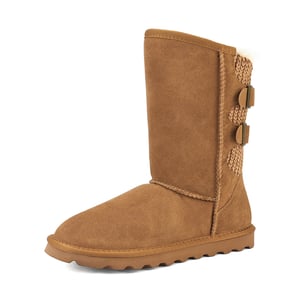 DREAM PAIRS  FuzzyChic Buckle  Fur Lined Non Slip Winter Boots