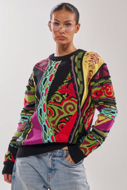 AKIRA Get Groovy Sweater | Black | Size XL
