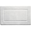 Bamboo Border White Bathmat - 60x100cm