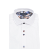 Plain but not Plain White Cotton Shirt