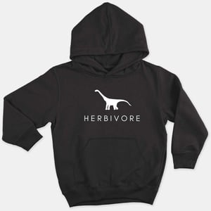 Herbivore Dinosaur Kids Hoodie (Unisex)