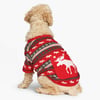 Fair Isle Moose Dog Pajama