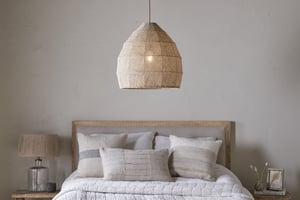 nkuku Jahari Woven Jute Pendant | Lights | One Size | Natural