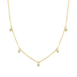 Dazzling Charm Necklace Sterling Silver