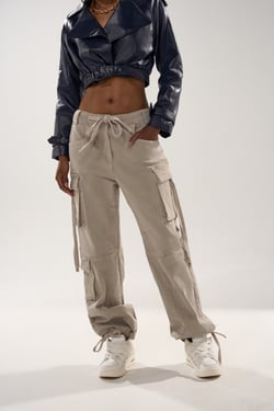 AKIRA Cargo For Days Wide Leg Denim Pants | Size 1X