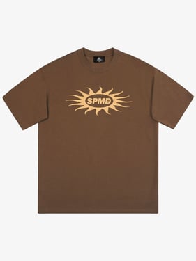 Thesupermade Logo Print T-shirt - Brown / 2XL