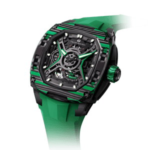 Tsar Bomba Men's Automatic Watch | Green | 42.8mm Carbon Fiber Case | Men's Luxury Timepiece | Dark Matter 5 | TB8605