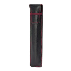 Apple Pencil Leather Case (USB-C 2nd & 1st Gen) - Black with Red Detail