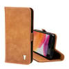 iPhone SE & iPhone 8/7 Leather Wallet Case (with stand function) - Tan