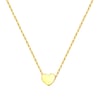Delicate Heart Pendant Necklace Gold