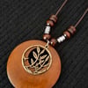 Retro Chic Linen Drape Necklace LOLA - Branches / One-Size