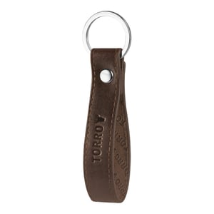Leather Keychain - Dark Brown