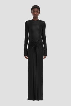Victoria Beckham Frances Gown In Black - Size 14 UK