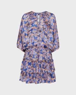 Vilebrequin - Women Viscose And Silk Dress Disco Butterfly - Dress - Lauriane - Pink - Size XL