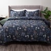 QE Home Micah Recycled Polyester Coverlet Set, Floral, Blue, King