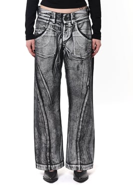 PAINTED WORKWEAR PANTS - 34