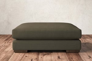 nkuku Guddu Dining Footstool | Make To Order | Grand | Recycled Cotton Moss