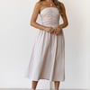 Soft Intentions Halter Mini Dress Beige