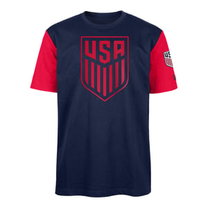 Men's New Era USMNT Crest Navy Tee / 3X