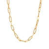 Twisted Paperclip Chain Necklace Waterproof