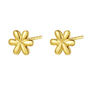 Emerging Stud Earrings 9K Gold