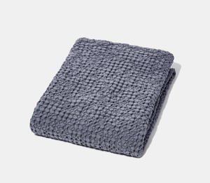 Honeycomb Hand Towel - Slate Blue