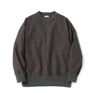 Jackman Back Nep Sweat Crewneck Dark Grey / Green