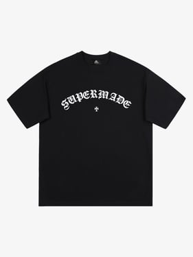 Thesupermade Logo Print T-shirt - 2137 - Black / 2XL