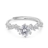 Jeulia Vintage Solitaire Promise Ring Sterling Silver