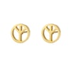Peace Sign Stud Earrings
