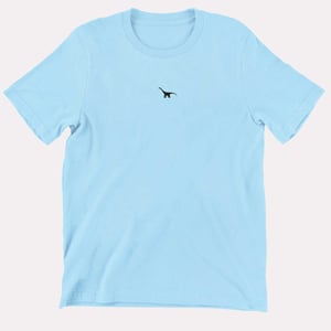 Tiny Embroidered Dinosaur Kids T-Shirt (Unisex)