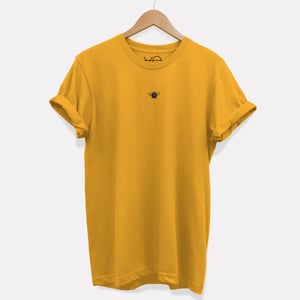 Tiny Embroidered Bumble Bee T-Shirt (Unisex)