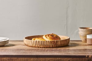 nkuku Gavivi Mango Wood Bowl | Serveware | Large | Natural